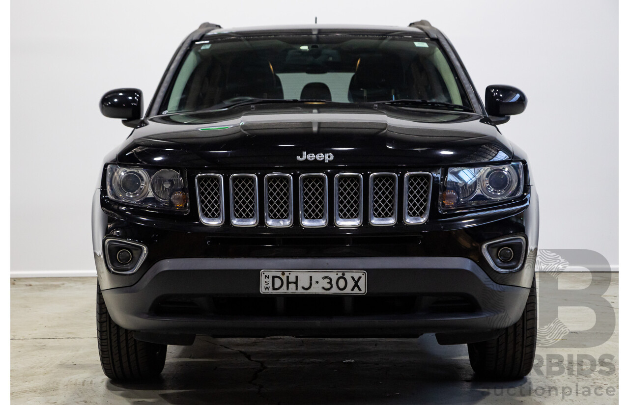 06/2015 Jeep Compass Limited (4x4) MK MY14 4d Wagon Black 2.4L