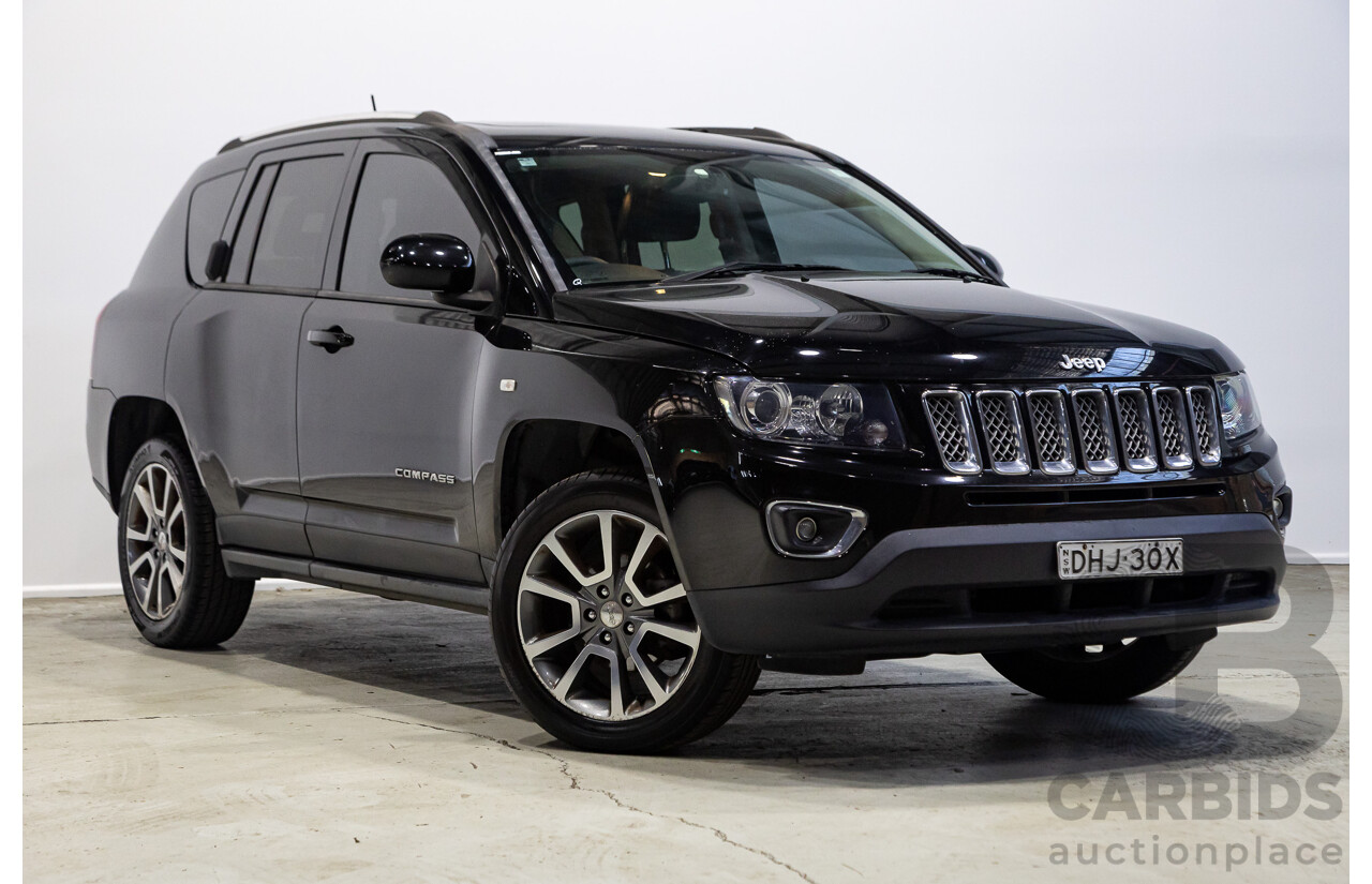 06/2015 Jeep Compass Limited (4x4) MK MY14 4d Wagon Black 2.4L