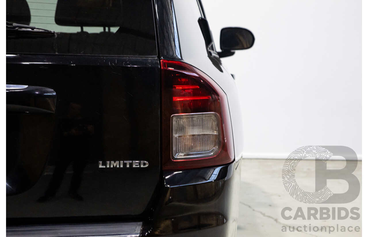 06/2015 Jeep Compass Limited (4x4) MK MY14 4d Wagon Black 2.4L