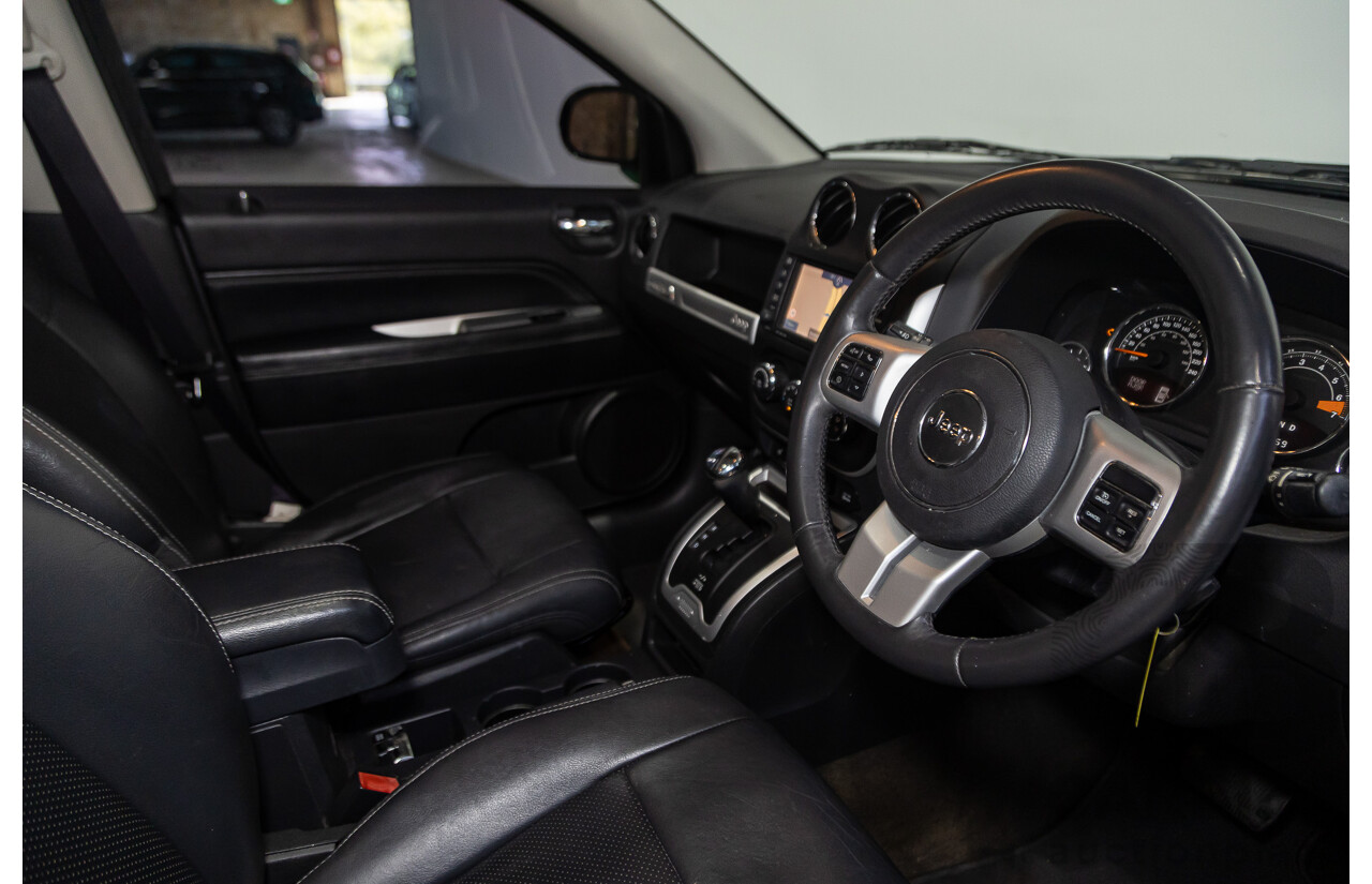06/2015 Jeep Compass Limited (4x4) MK MY14 4d Wagon Black 2.4L