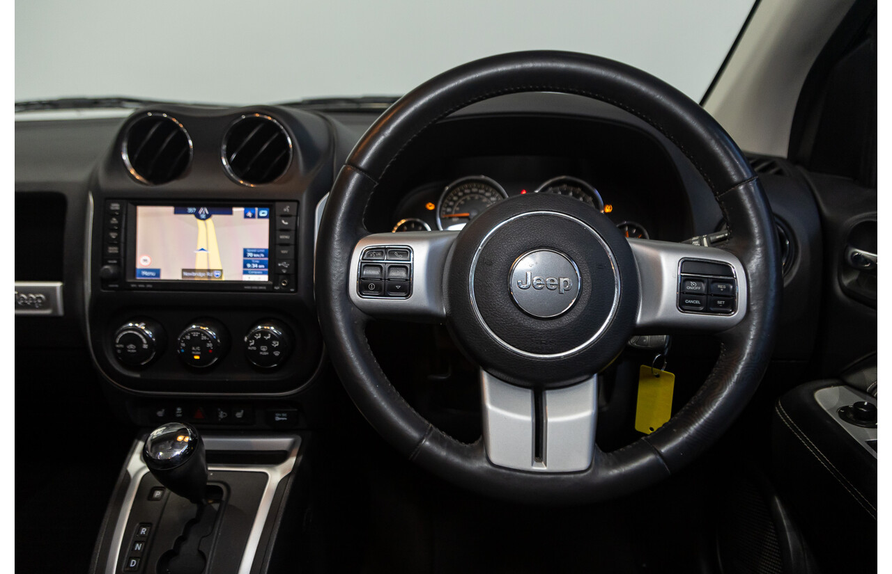 06/2015 Jeep Compass Limited (4x4) MK MY14 4d Wagon Black 2.4L