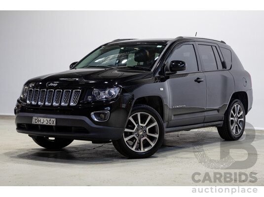 06/2015 Jeep Compass Limited (4x4) MK MY14 4d Wagon Black 2.4L