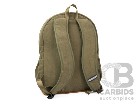 Steve Madden Olive Green Corduroy Backpack