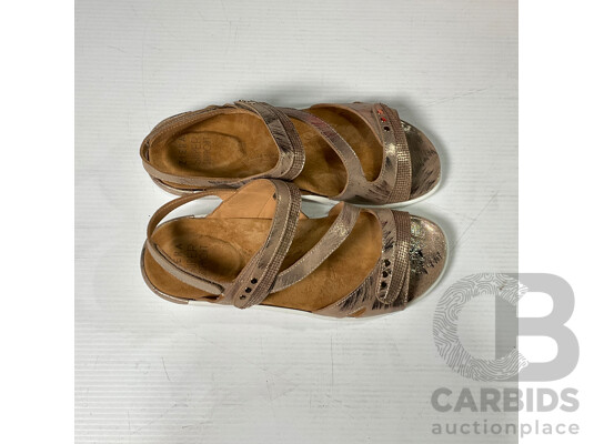 Ziera Beaux Platino Scratch  Womens Sandal Size 40