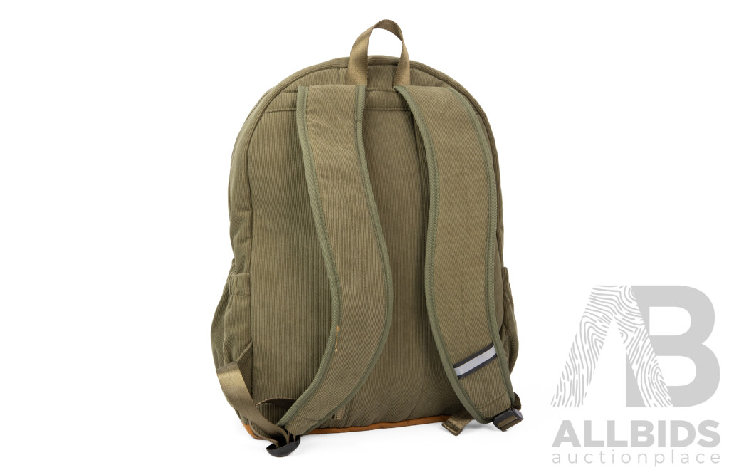 Steve Madden Olive Green Corduroy Backpack