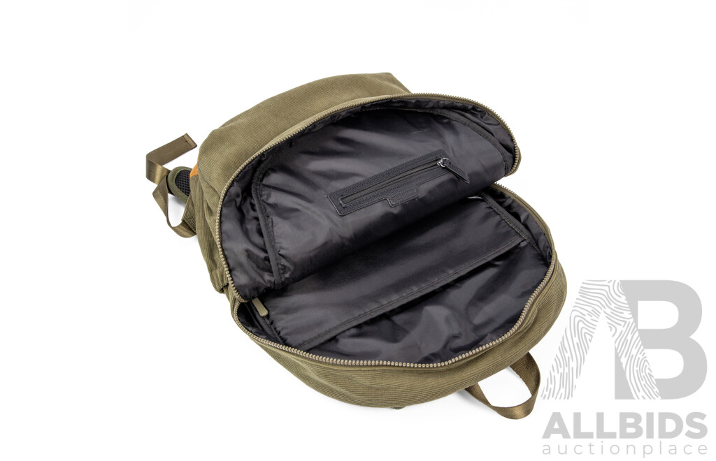Steve Madden Olive Green Corduroy Backpack