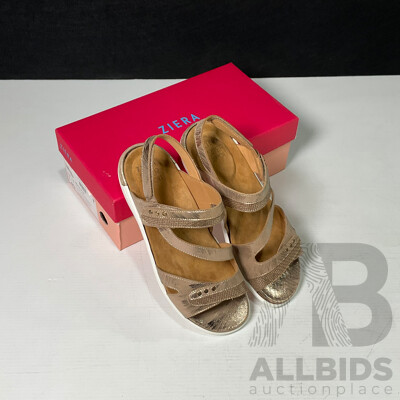 Ziera Beaux Platino Womens Sandal Size 40