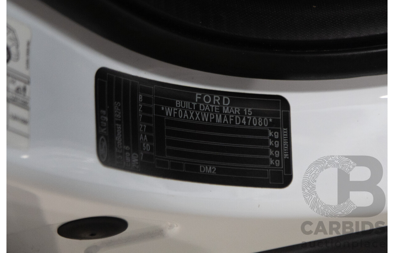 05/2015 Ford Kuga Ambiente TF MK 2 4d Wagon White 1.5L