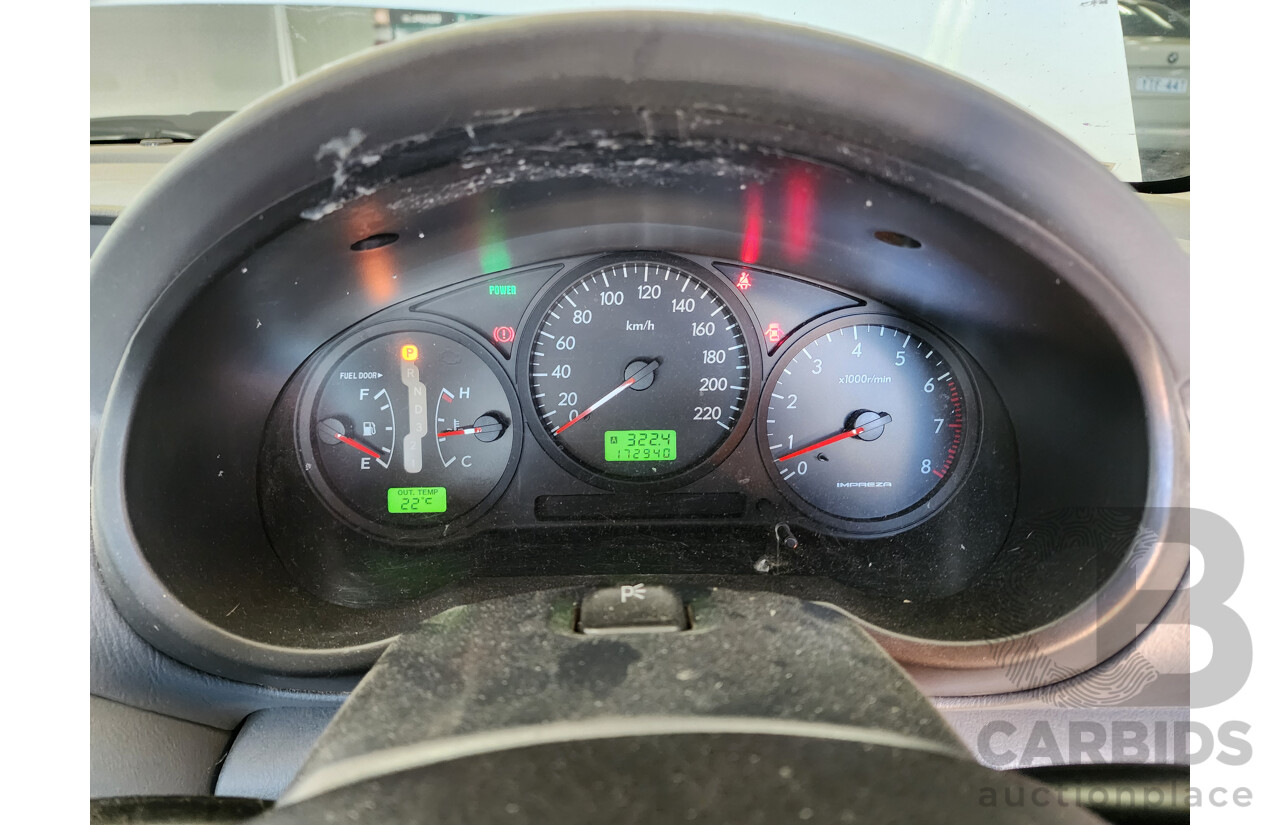 07/2003 Subaru Impreza RV (awd) MY03 5d Hatchback White 2.0L