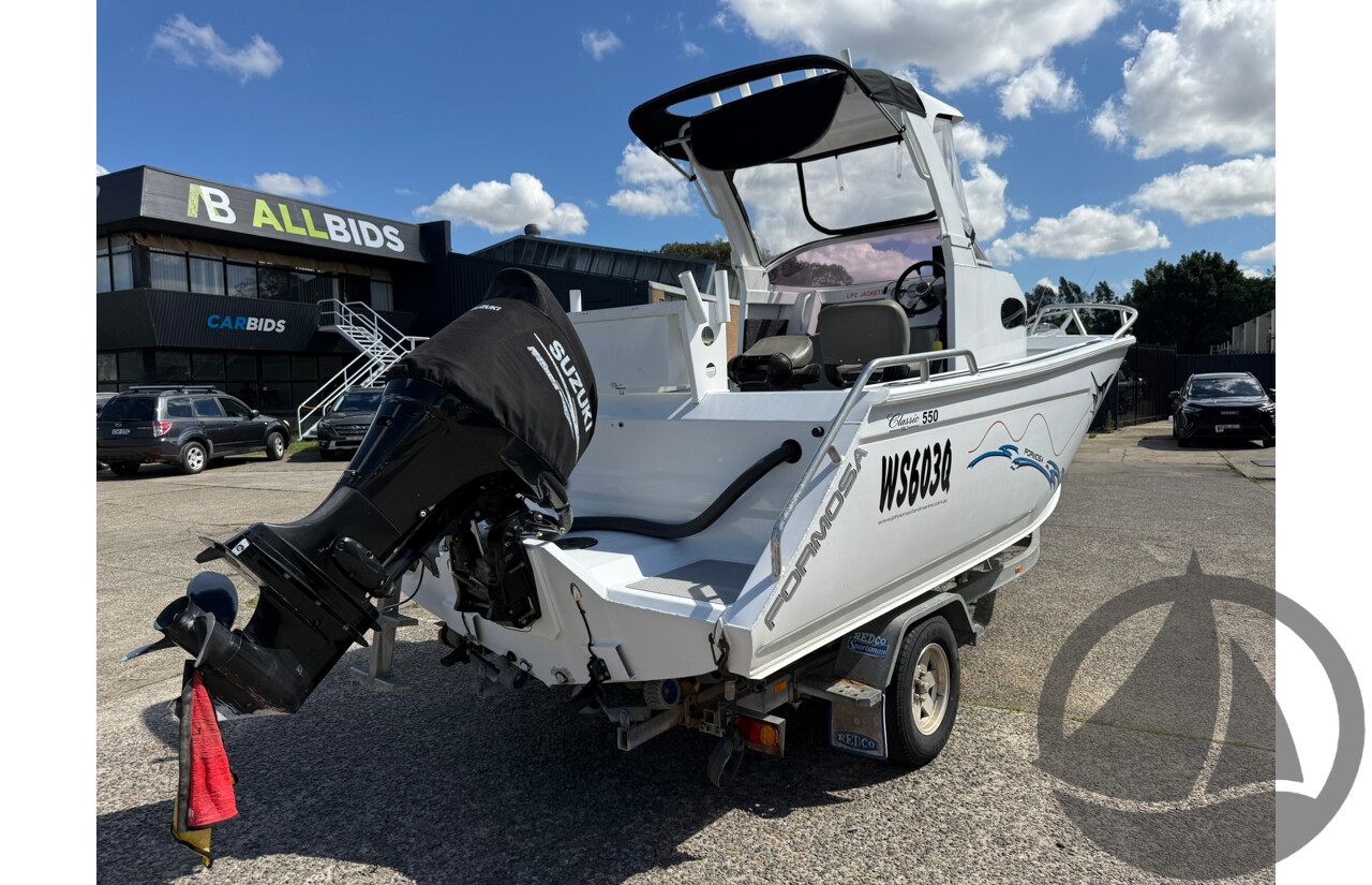 NO RESERVE | 2014 Formosa 550 Classic Center Cabin MK3, 140HP 4 Stroke Suzuki