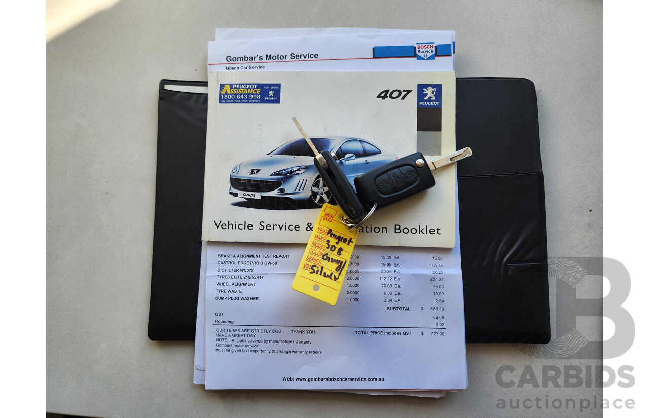 01/2007 Peugeot 407 ST HDi Touring Executive MY06 UPGRADE 4d Wagon Silver 2.0L