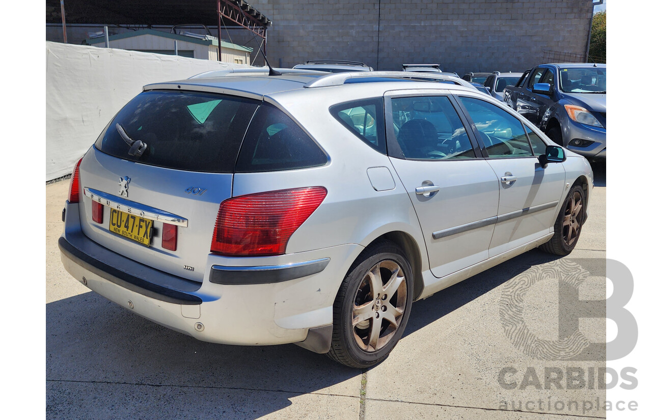 01/2007 Peugeot 407 ST HDi Touring Executive MY06 UPGRADE 4d Wagon Silver 2.0L