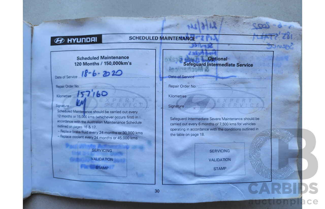 07/2009 Hyundai i30 SX FD MY09 5d Hatchback Blue 2.0L
