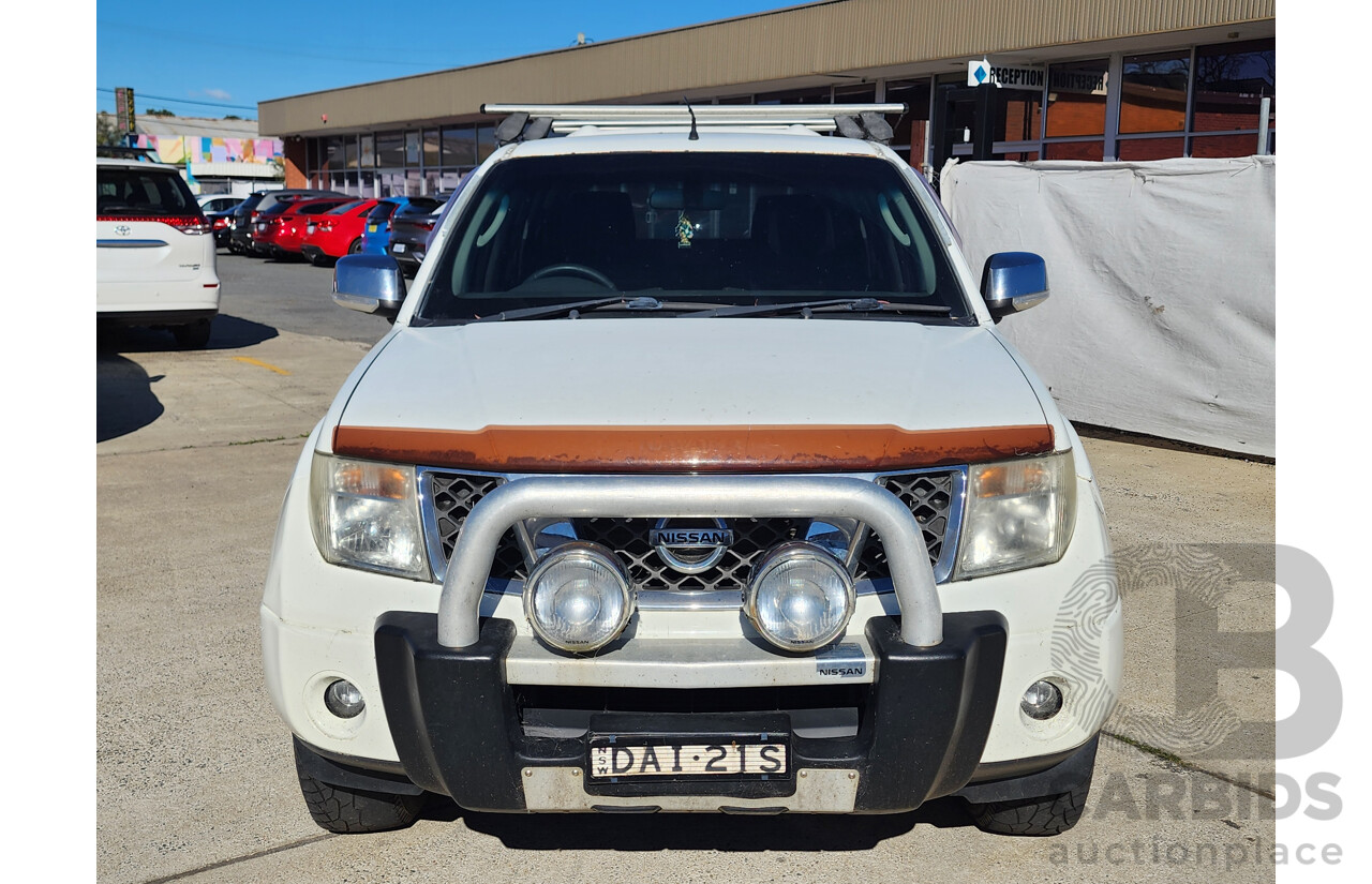 03/2008 Nissan Navara ST-X (4x4) D40 Dual Cab P/Up White 2.5L
