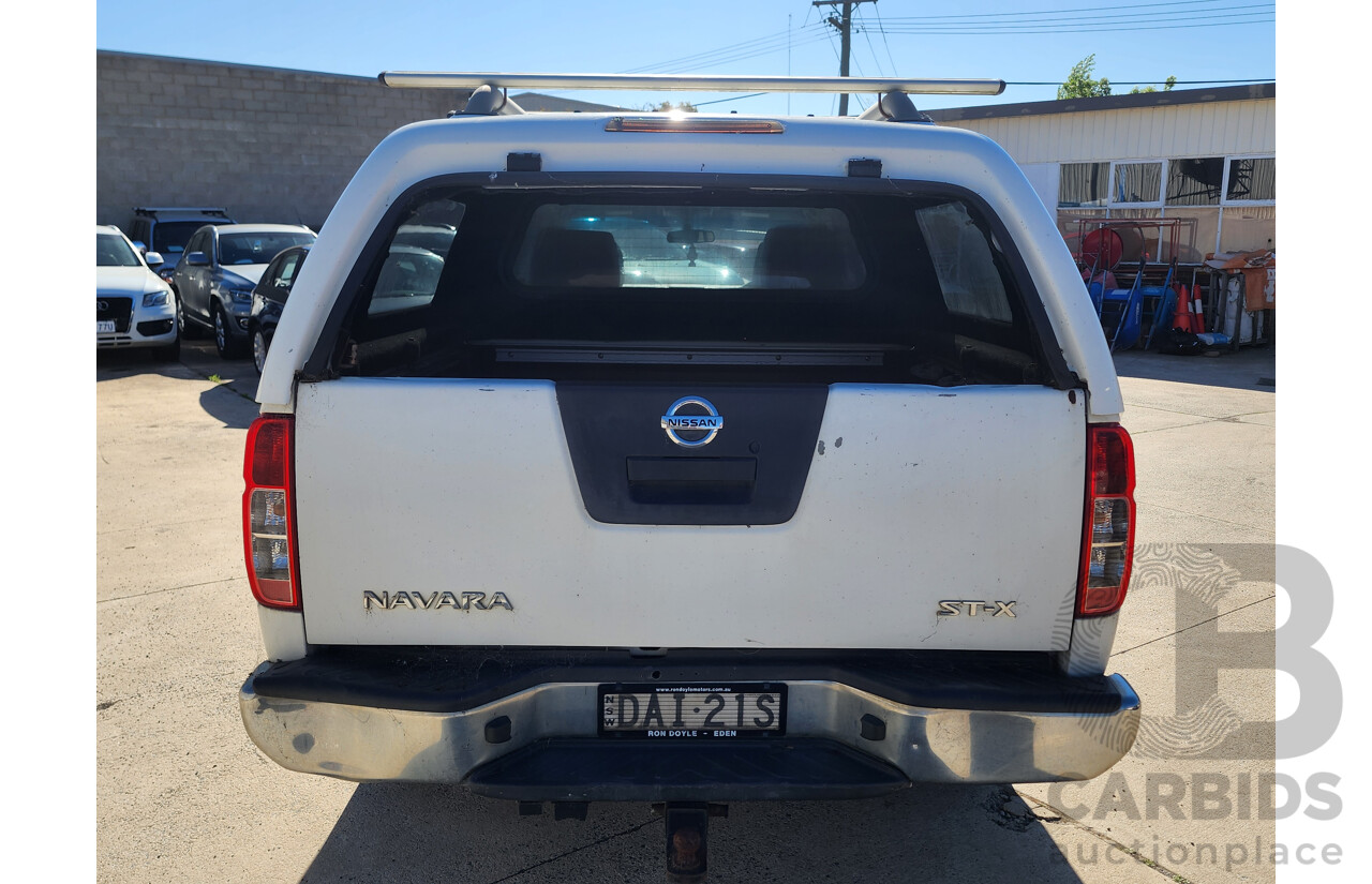 03/2008 Nissan Navara ST-X (4x4) D40 Dual Cab P/Up White 2.5L