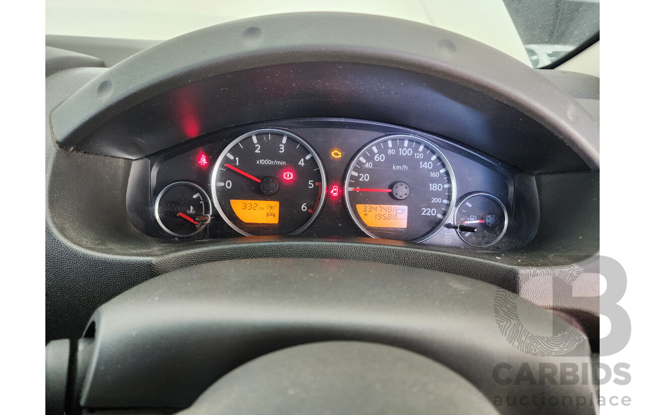 03/2008 Nissan Navara ST-X (4x4) D40 Dual Cab P/Up White 2.5L