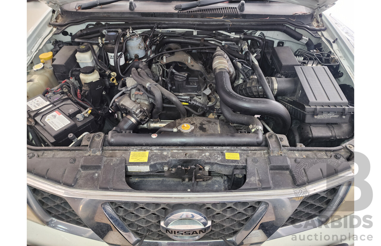 03/2008 Nissan Navara ST-X (4x4) D40 Dual Cab P/Up White 2.5L