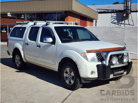 03/2008 Nissan Navara ST-X (4x4) D40 Dual Cab P/Up White 2.5L