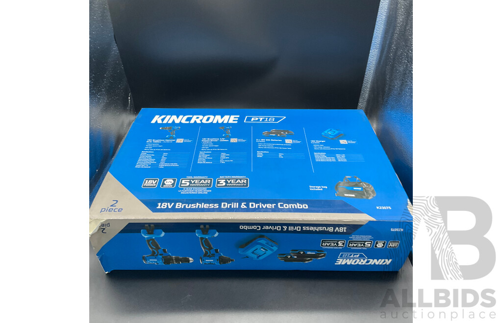 KINCROME PT18 18V Drill & Driver Combo (K23075)