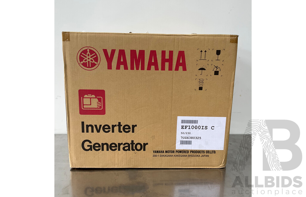YAMAHA (EF1000IS) 1kVA Portable Petrol Invertor Silent Generator