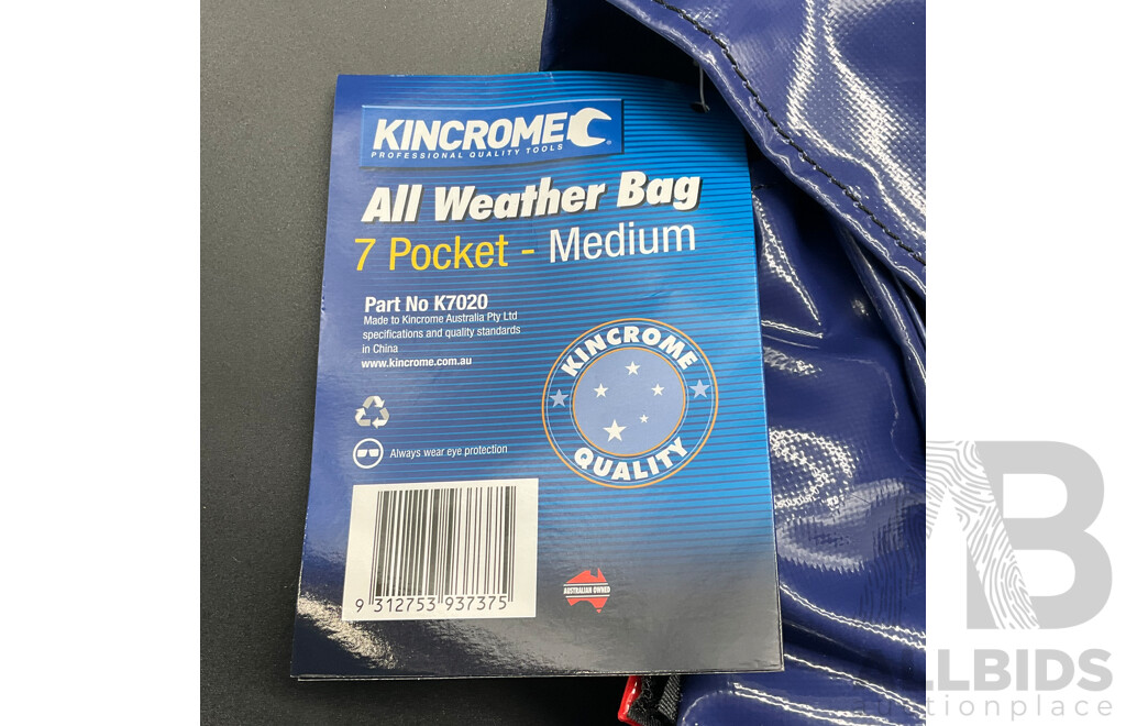 KINCROME All Weather Bag Heavy Duty - 7 Pocket Medium (K7020)