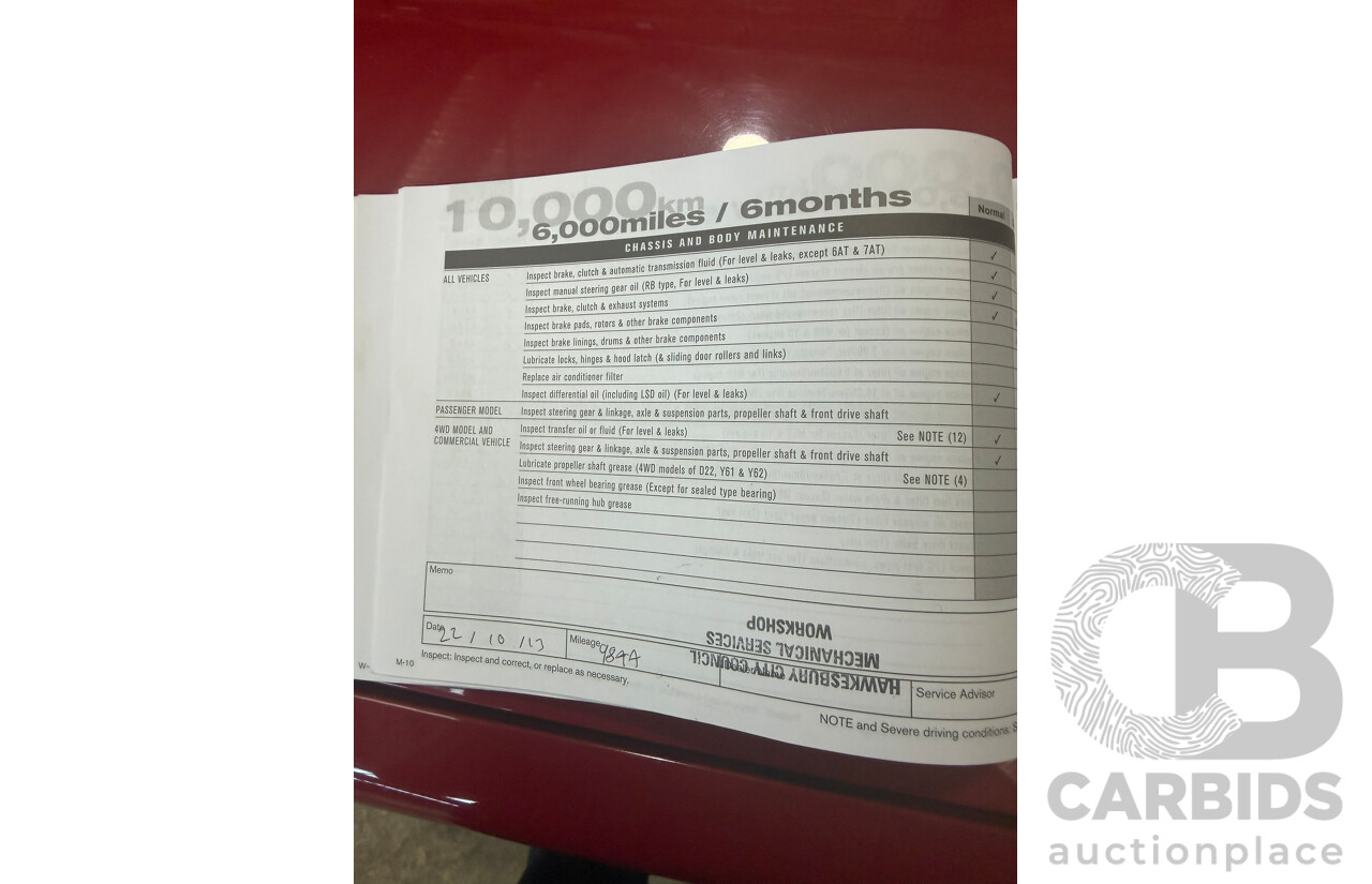 06/2013 Nissan X-Trail ST-L (4x4) T31 Series 5 4d Wagon Red 2.5L