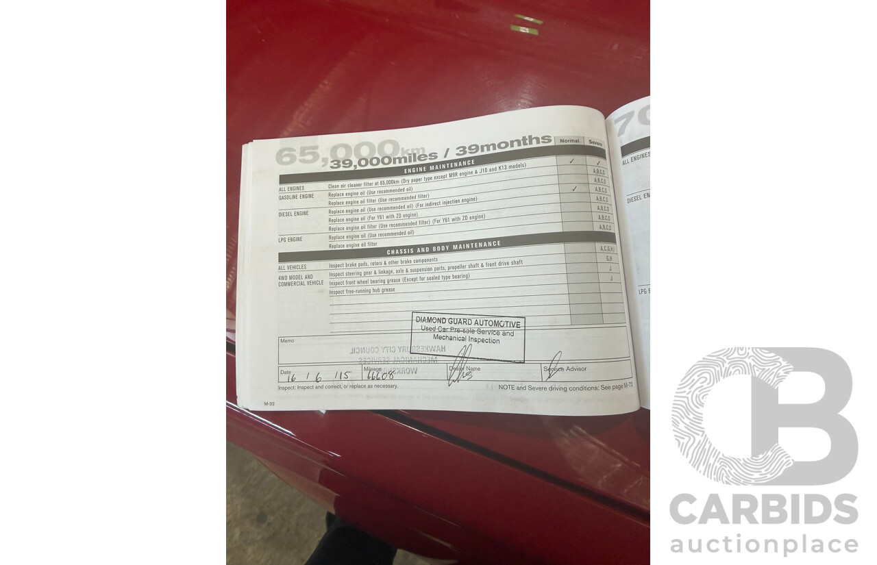 06/2013 Nissan X-Trail ST-L (4x4) T31 Series 5 4d Wagon Red 2.5L