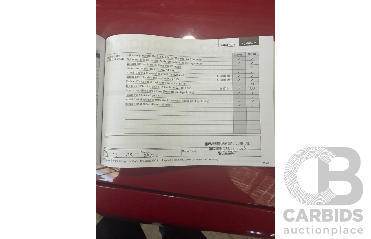 06/2013 Nissan X-Trail ST-L (4x4) T31 Series 5 4d Wagon Red 2.5L