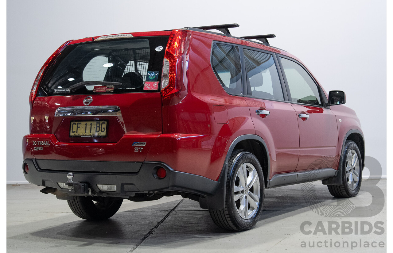 06/2013 Nissan X-Trail ST-L (4x4) T31 Series 5 4d Wagon Red 2.5L