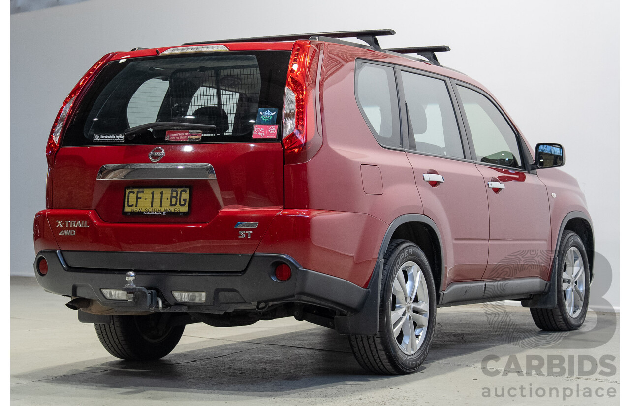 06/2013 Nissan X-Trail ST-L (4x4) T31 Series 5 4d Wagon Red 2.5L