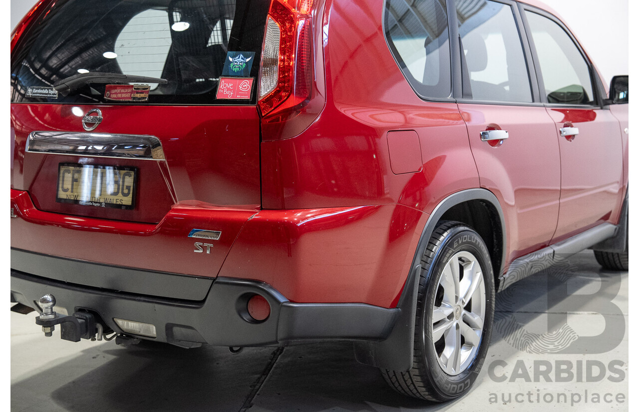 06/2013 Nissan X-Trail ST-L (4x4) T31 Series 5 4d Wagon Red 2.5L