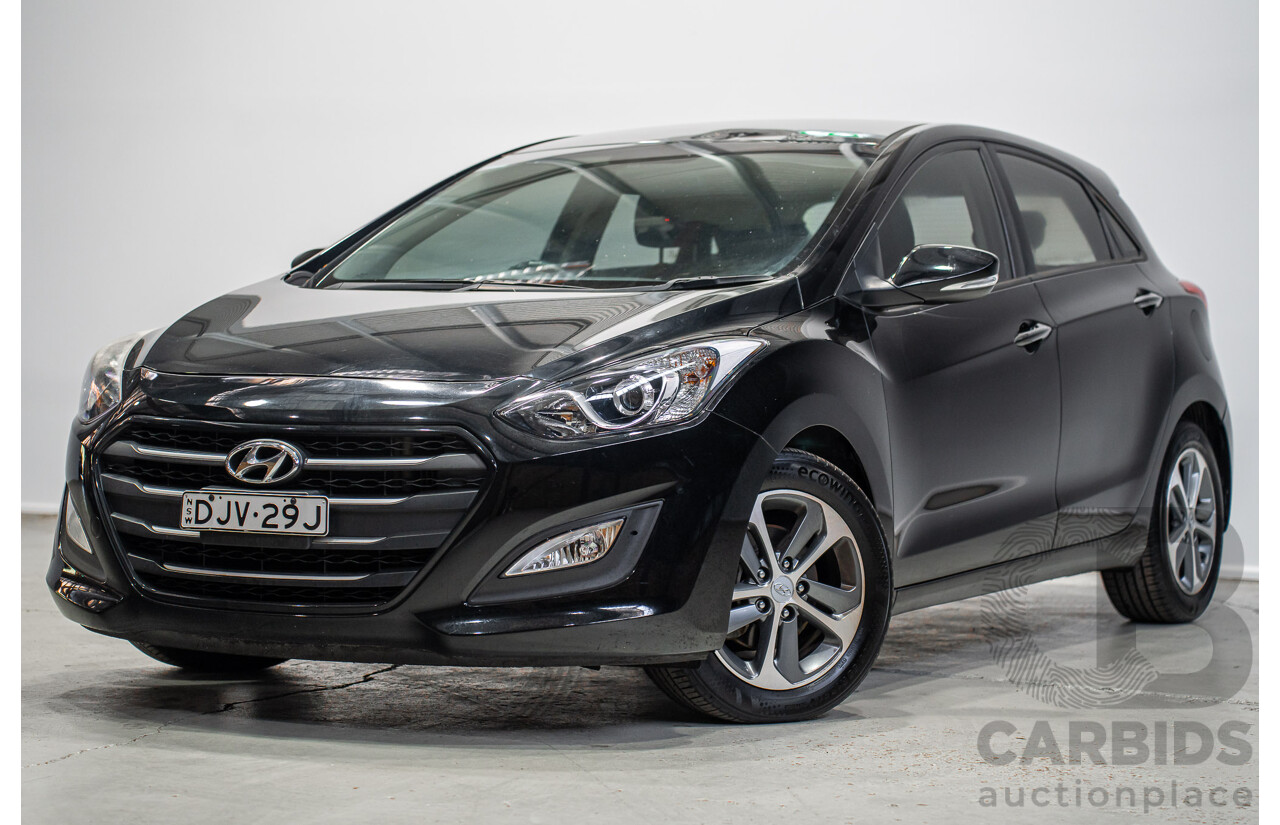4/2016 Hyundai i30 Active X GD4 Series 2 5d Hatchback Black Turbo Diesel 1.6L