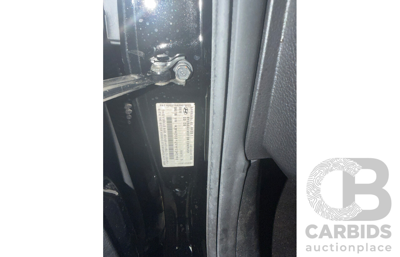 4/2016 Hyundai i30 Active X GD4 Series 2 5d Hatchback Black Turbo Diesel 1.6L