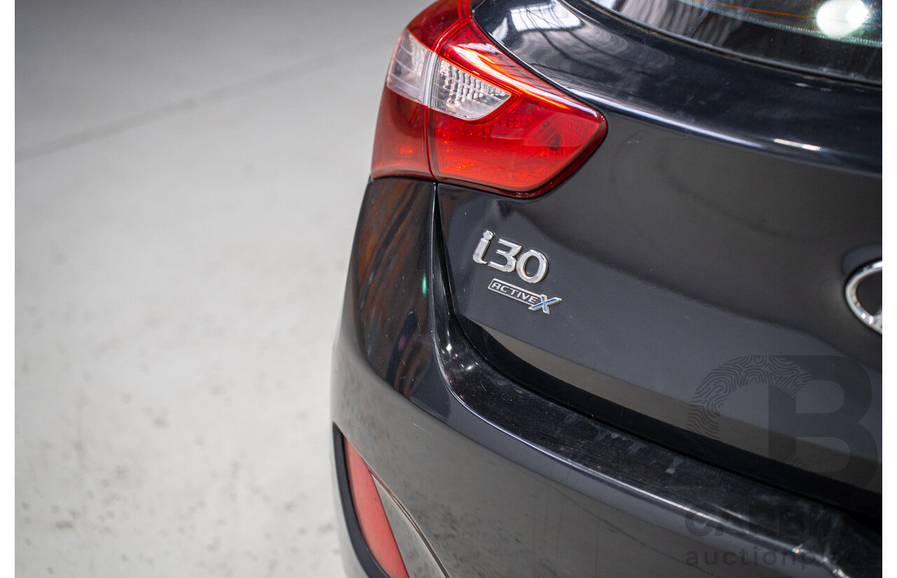 4/2016 Hyundai i30 Active X GD4 Series 2 5d Hatchback Black Turbo Diesel 1.6L