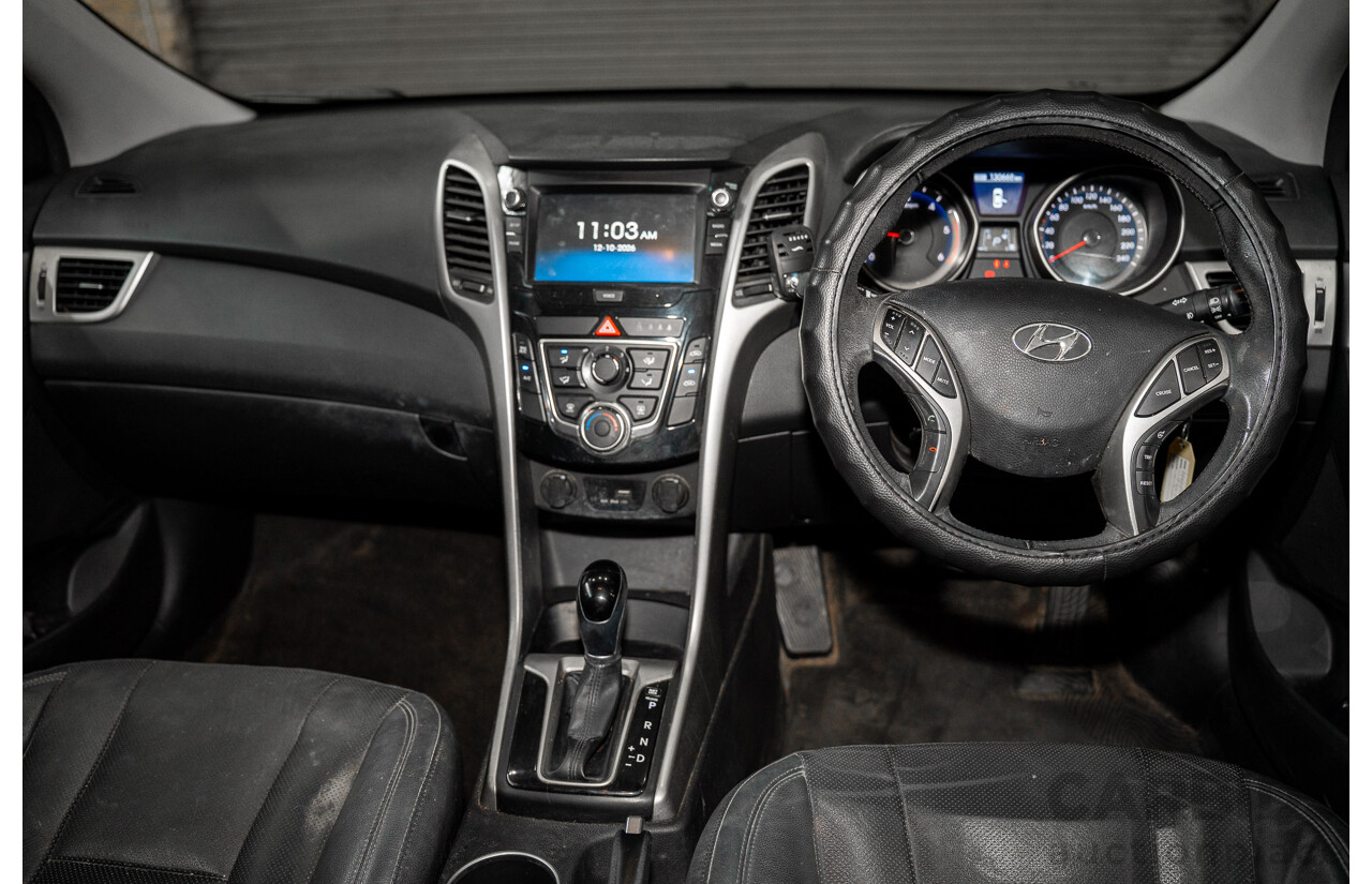 4/2016 Hyundai i30 Active X GD4 Series 2 5d Hatchback Black Turbo Diesel 1.6L