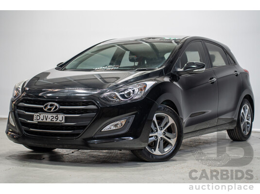 4/2016 Hyundai i30 Active X GD4 Series 2 5d Hatchback Black Turbo Diesel 1.6L