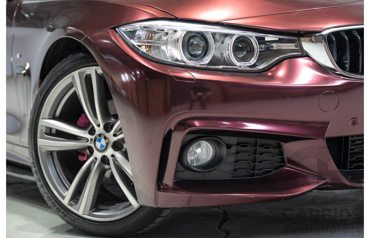 09/2014 BMW 4 Series 420i M Sport F36 Mineral Grey Metallic (Wrapped in Purple Metallic) Turbo 2.0L