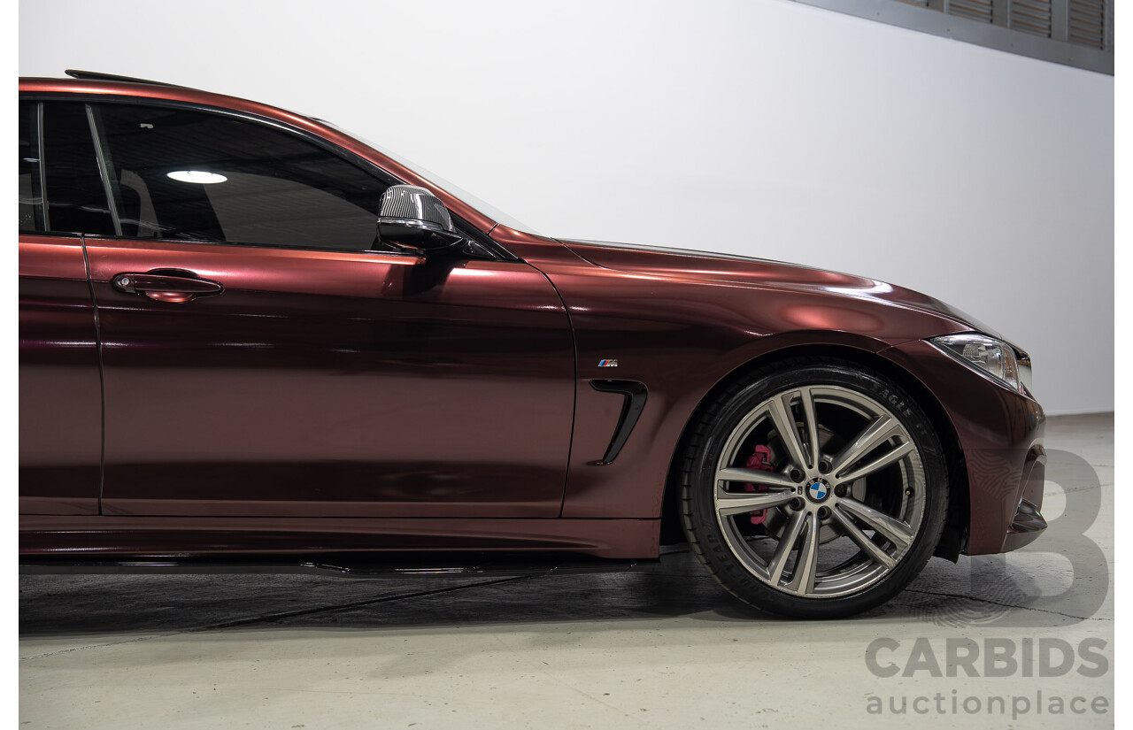 09/2014 BMW 4 Series 420i M Sport F36 Mineral Grey Metallic (Wrapped in Purple Metallic) Turbo 2.0L
