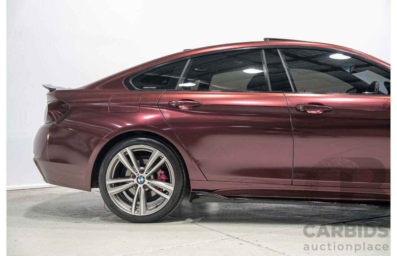 09/2014 BMW 4 Series 420i M Sport F36 Mineral Grey Metallic (Wrapped in Purple Metallic) Turbo 2.0L
