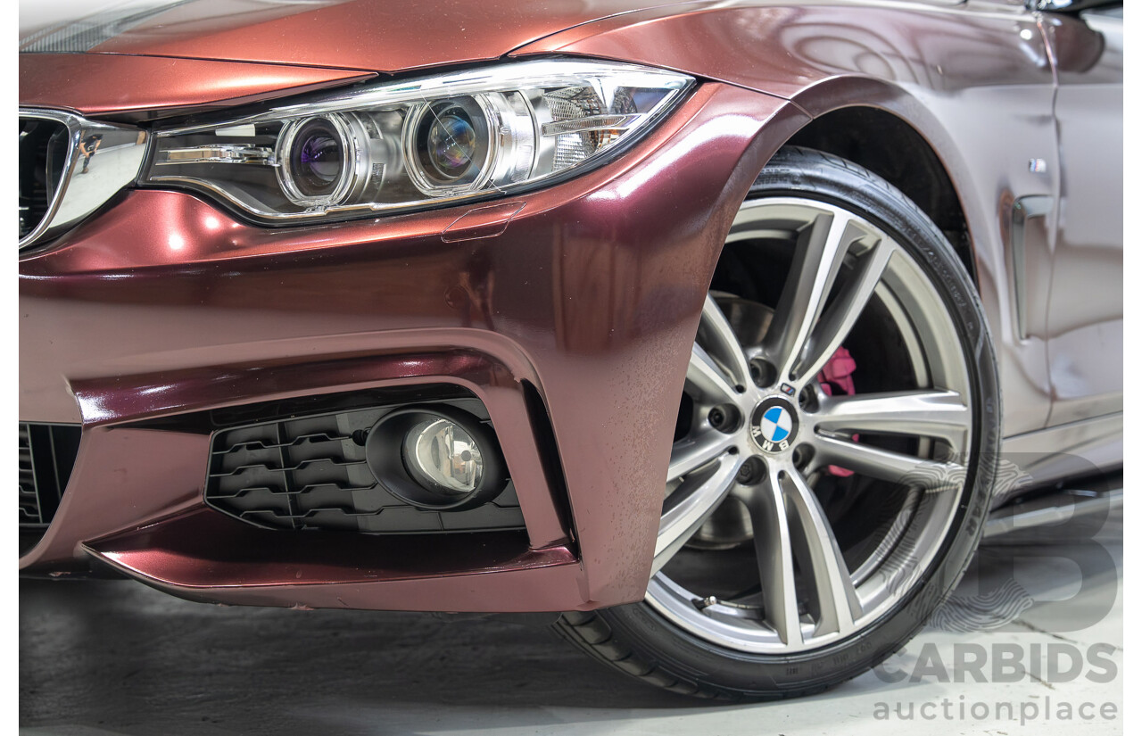 09/2014 BMW 4 Series 420i M Sport F36 Mineral Grey Metallic (Wrapped in Purple Metallic) Turbo 2.0L