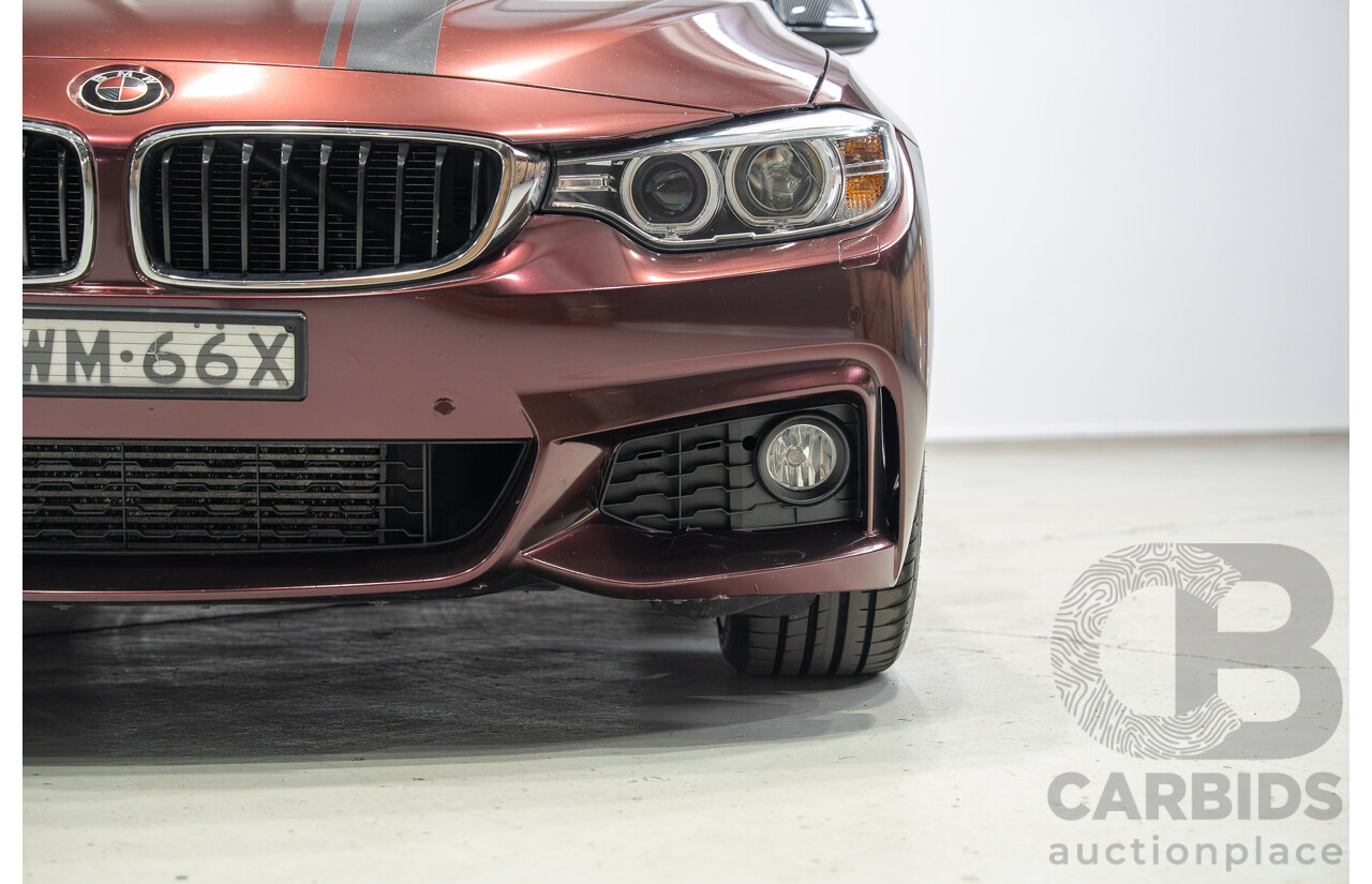 09/2014 BMW 4 Series 420i M Sport F36 Mineral Grey Metallic (Wrapped in Purple Metallic) Turbo 2.0L