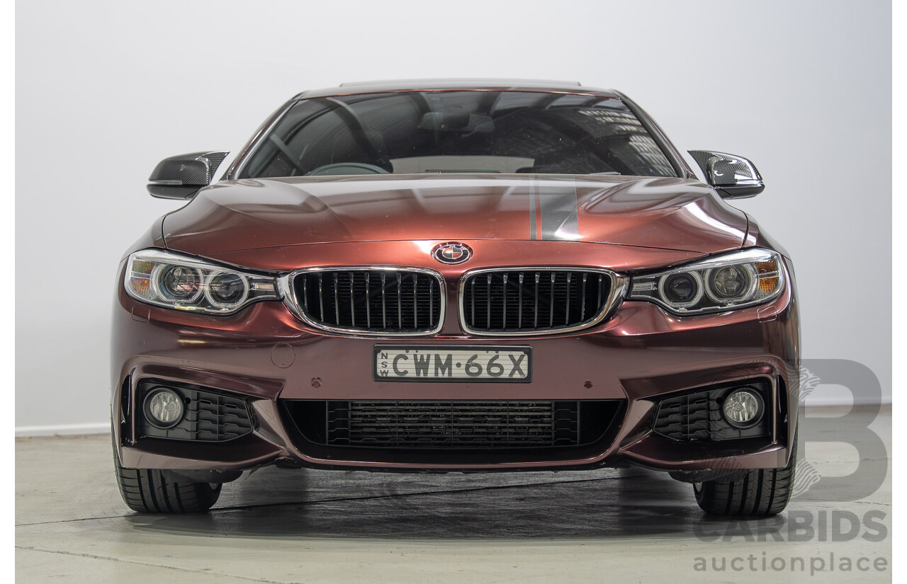 09/2014 BMW 4 Series 420i M Sport F36 Mineral Grey Metallic (Wrapped in Purple Metallic) Turbo 2.0L