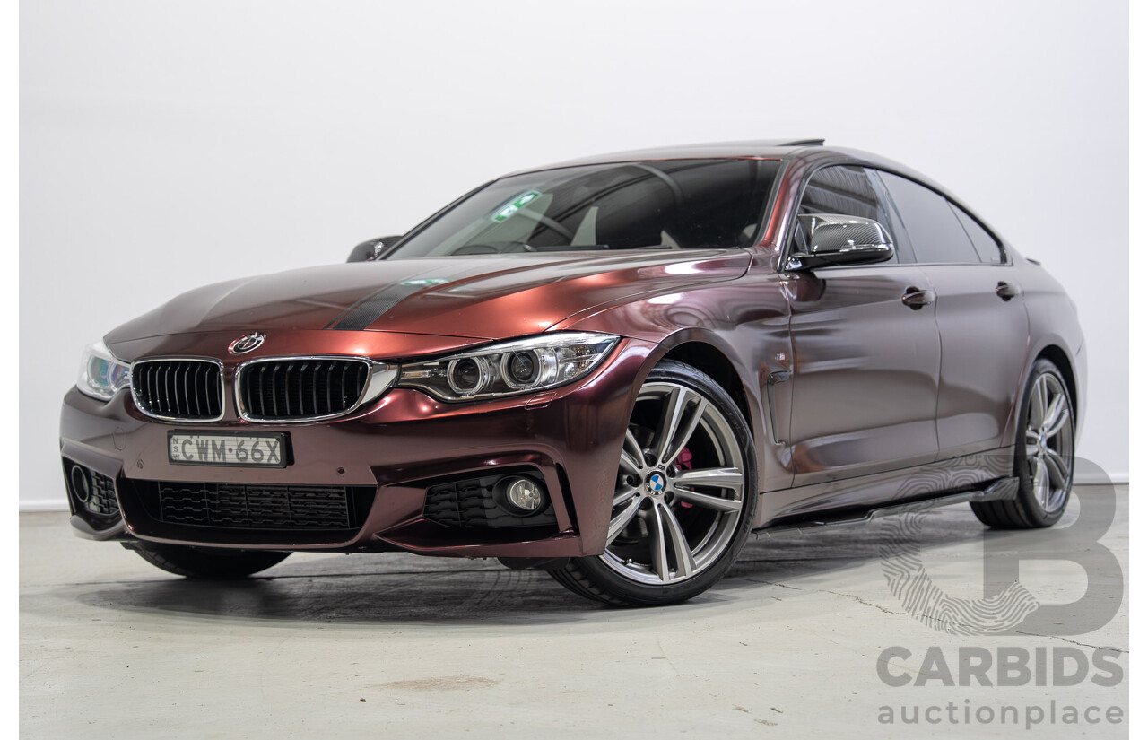 09/2014 BMW 4 Series 420i M Sport F36 Mineral Grey Metallic (Wrapped in Purple Metallic) Turbo 2.0L