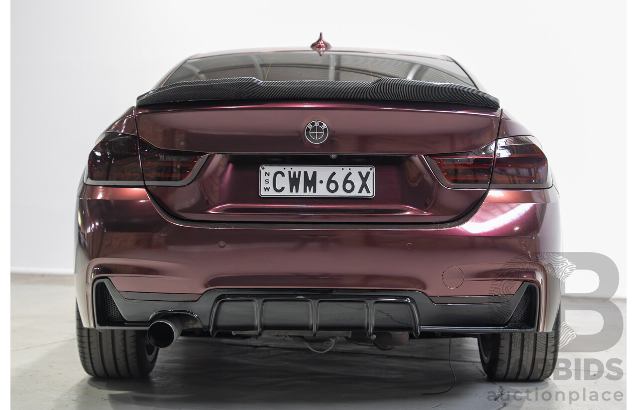 09/2014 BMW 4 Series 420i M Sport F36 Mineral Grey Metallic (Wrapped in Purple Metallic) Turbo 2.0L