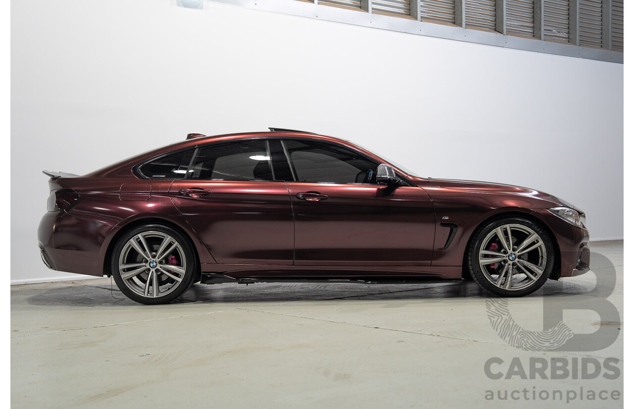 09/2014 BMW 4 Series 420i M Sport F36 Mineral Grey Metallic (Wrapped in Purple Metallic) Turbo 2.0L