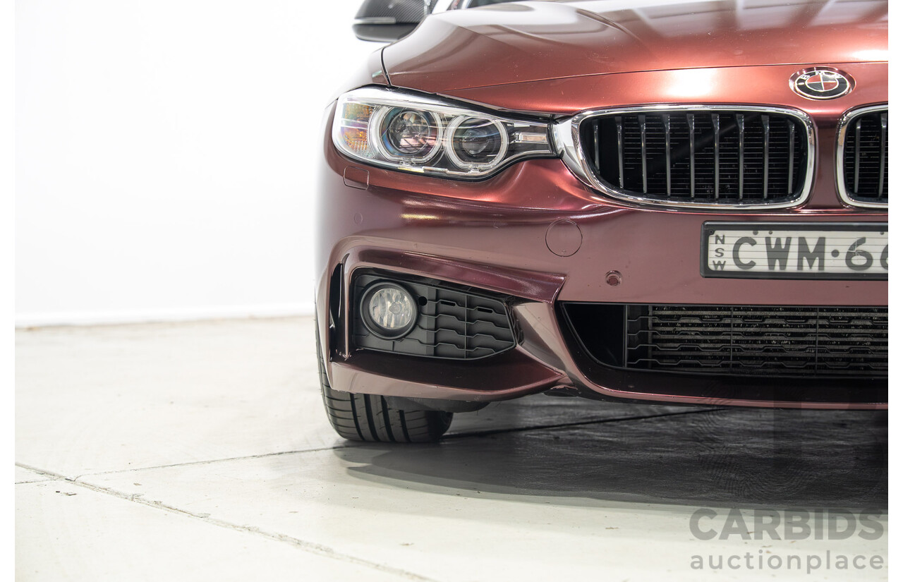 09/2014 BMW 4 Series 420i M Sport F36 Mineral Grey Metallic (Wrapped in Purple Metallic) Turbo 2.0L
