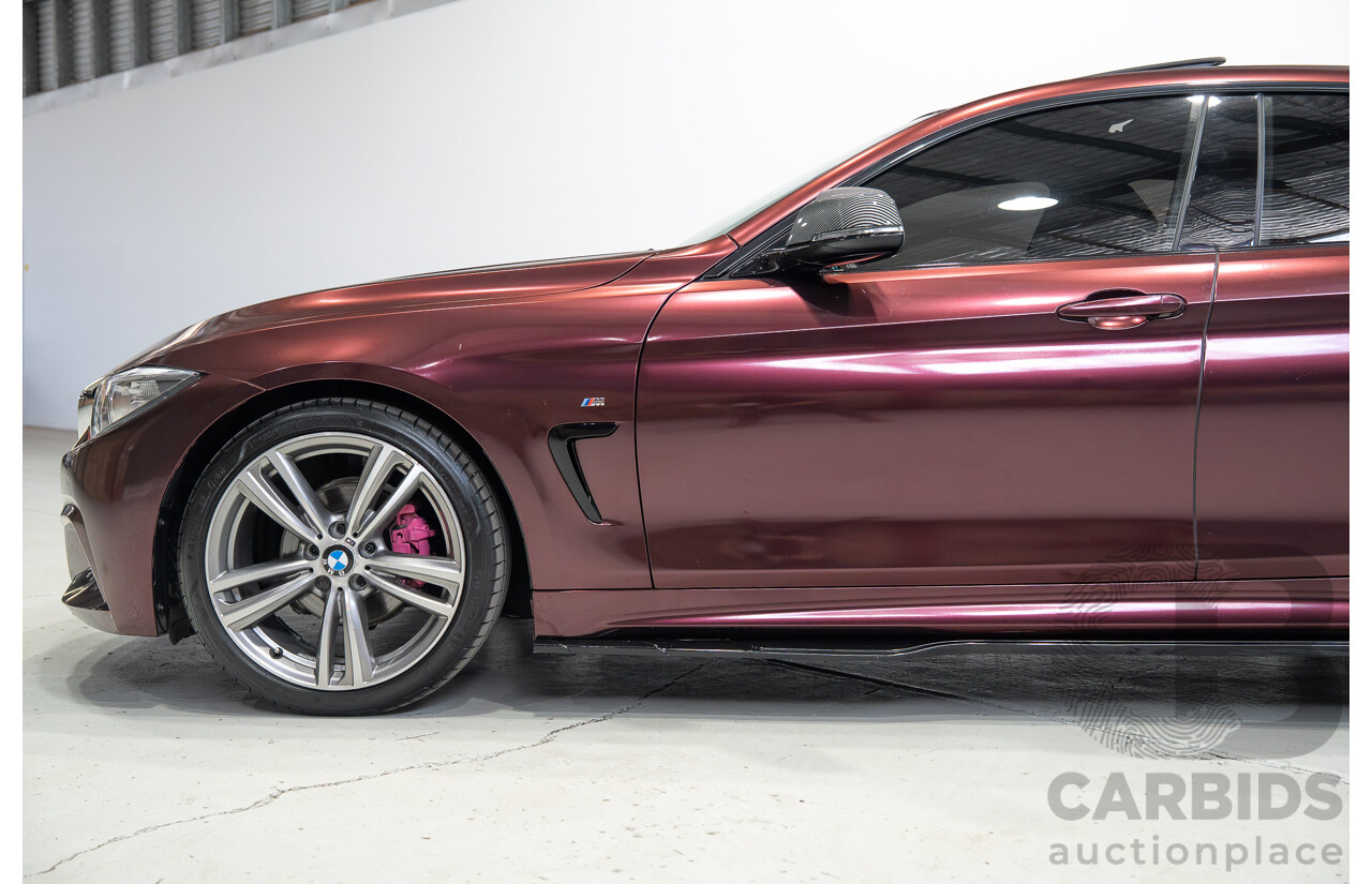 09/2014 BMW 4 Series 420i M Sport F36 Mineral Grey Metallic (Wrapped in Purple Metallic) Turbo 2.0L