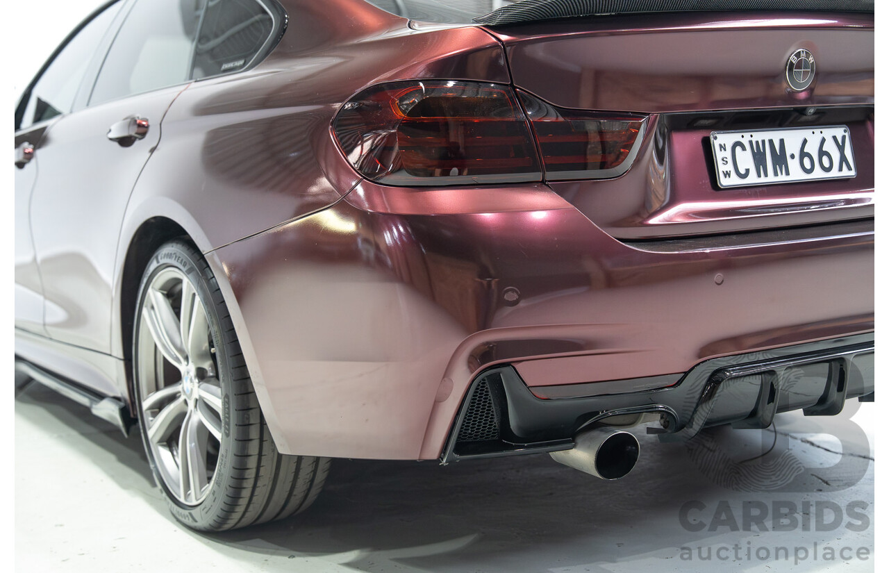 09/2014 BMW 4 Series 420i M Sport F36 Mineral Grey Metallic (Wrapped in Purple Metallic) Turbo 2.0L