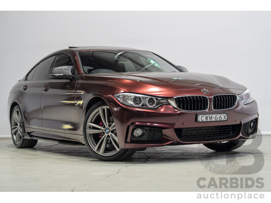 09/2014 BMW 4 Series 420i M Sport F36 Mineral Grey Metallic (Wrapped in Purple Metallic) Turbo 2.0L