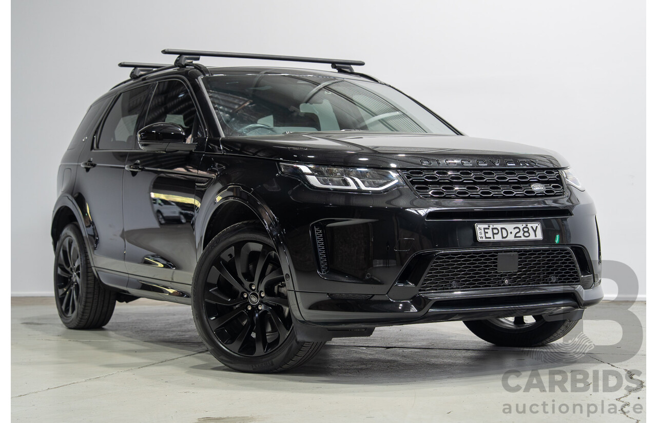 07/2021 Land Rover Discovery Sport P200 R-Dynamic S (AWD) L550 MY21 4d Wagon Santorini Black Metallic Turbo 2.0L